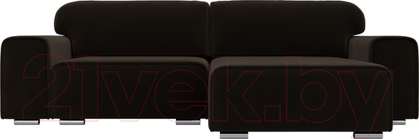 Изображение товара Диван угловой Лига Диванов Лига-029 правый / 121919 (микровельвет коричневый)