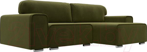Изображение товара Диван угловой Лига Диванов Лига-029 правый / 121920 (микровельвет зеленый)