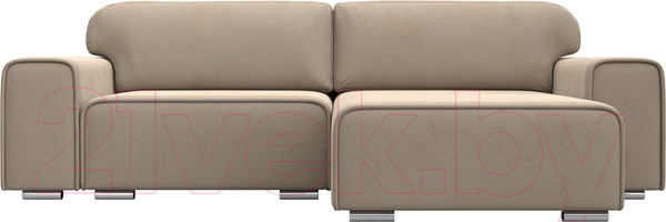 Изображение товара Диван угловой Лига Диванов Лига-029 правый / 121924 (велюр бежевый)