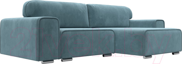 Изображение товара Диван угловой Лига Диванов Лига-029 правый / 121925 (велюр бирюзовый)
