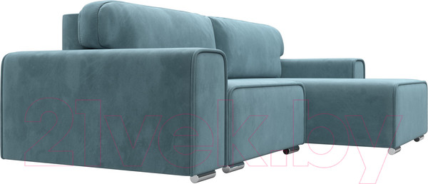 Изображение товара Диван угловой Лига Диванов Лига-029 правый / 121925 (велюр бирюзовый)