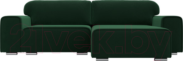 Изображение товара Диван угловой Лига Диванов Лига-029 правый / 121926 (велюр зеленый)