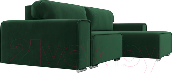 Изображение товара Диван угловой Лига Диванов Лига-029 правый / 121926 (велюр зеленый)