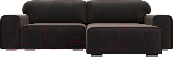 Изображение товара Диван угловой Лига Диванов Лига-029 правый / 121927 (велюр коричневый)