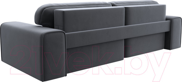 Изображение товара Диван угловой Лига Диванов Лига-029 правый / 121928 (велюр серый)