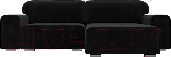 Изображение товара Диван угловой Лига Диванов Лига-029 правый / 121929 (велюр черный)