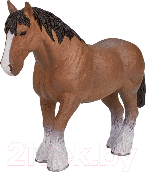 Изображение товара Фигурка коллекционная Konik Лошадь Клейдесдаль / AMF1131 (коричневый)