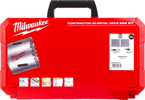 Изображение товара Набор коронок Milwaukee 4932464719 (10шт)