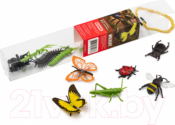 Изображение товара Набор фигурок коллекционных Konik Wildlife Насекомые Пауки / AMW2143