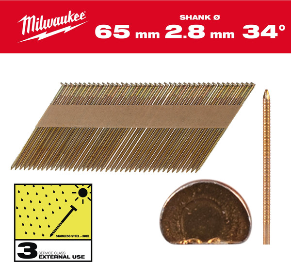 Изображение товара Гвозди для пистолета Milwaukee 4932492614 