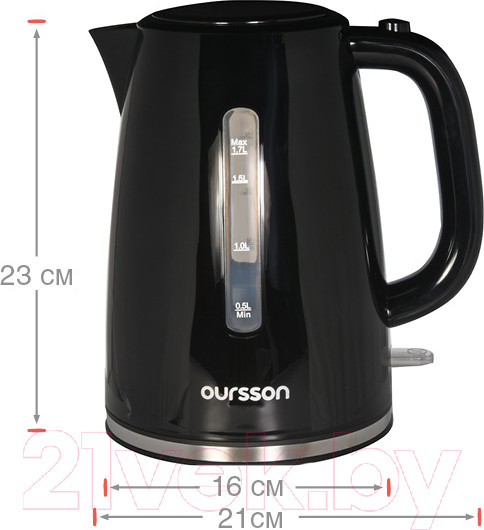 Изображение товара Электрочайник Oursson KE1714P/BL