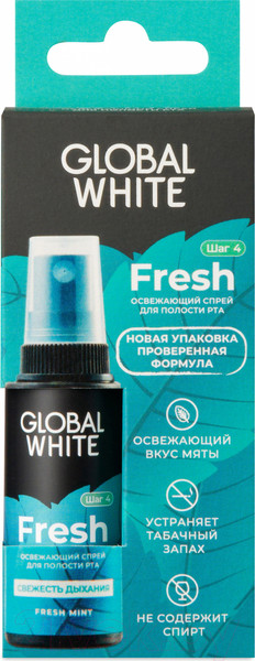 Изображение товара Спрей для полости рта Global White Fresh Освежающий (3x15мл)