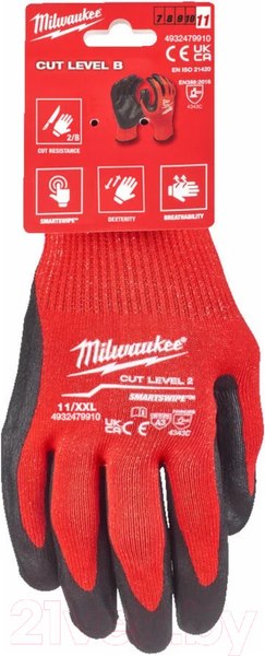 Изображение товара Перчатки защитные Milwaukee 4932479910 (11/XXL)