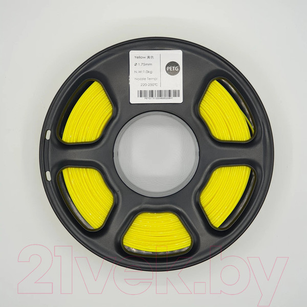 Изображение товара Пластик для 3D-печати Mitek PETG (1.75мм, 1кг, желтый)