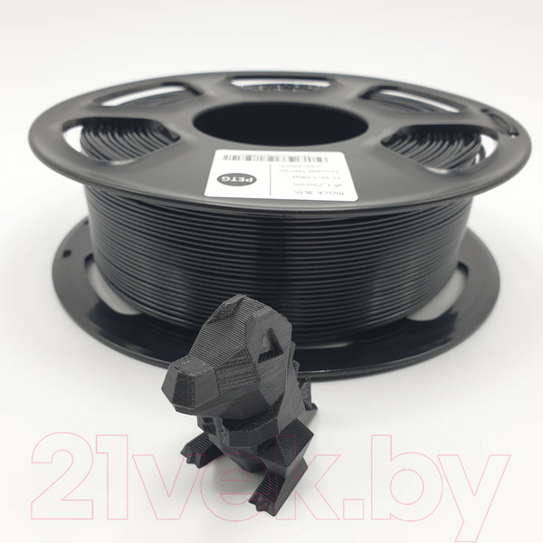 Изображение товара Пластик для 3D-печати Mitek PETG (1.75мм, 1кг, черный)