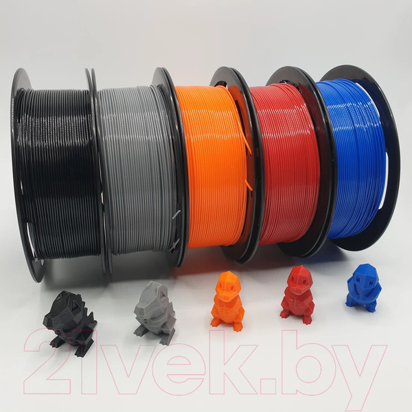 Изображение товара Пластик для 3D-печати Mitek PETG (1.75мм, 1кг, черный)