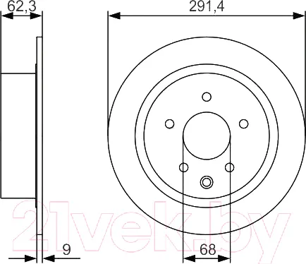 Изображение товара Тормозной диск Bosch 0986479R14