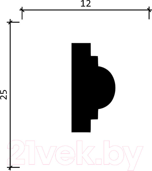 Изображение товара Молдинг Decor-Dizayn DD35 (25x12x2000)