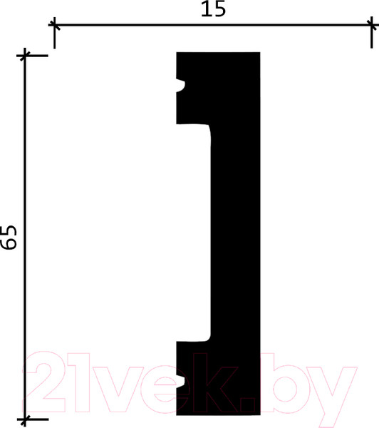 Изображение товара Молдинг Decor-Dizayn DD33 (65x15x2000)