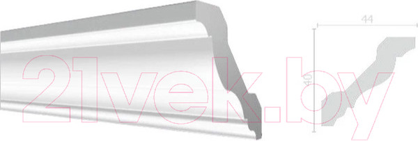 Изображение товара Плинтус потолочный Decor-Dizayn DD21 (44x40x2000)