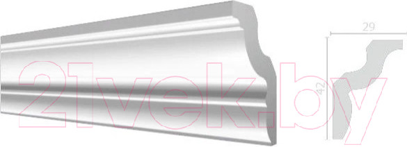 Изображение товара Плинтус потолочный Decor-Dizayn DD22 (42x29x2000)