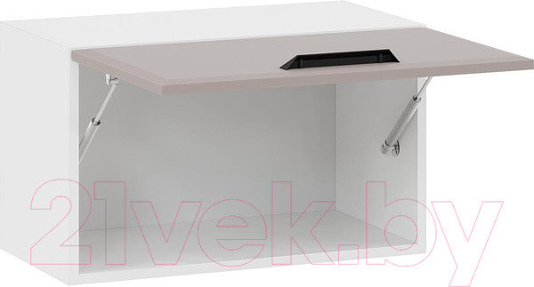 Изображение товара Шкаф под вытяжку ТриЯ Тиана 1В6Г (белый/мокко супермат)