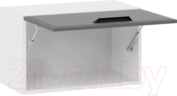 Изображение товара Шкаф навесной для кухни ТриЯ Тиана 1В6ГП (белый/асфальт супермат)