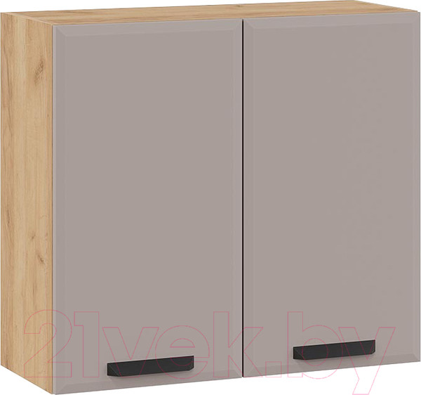 Изображение товара Шкаф навесной для кухни ТриЯ Тиана 1В8 (дуб крафт золотой/мокко супермат)