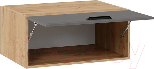 Изображение товара Шкаф навесной для кухни ТриЯ Тиана 1В8ГП (дуб крафт золотой/асфальт супермат)