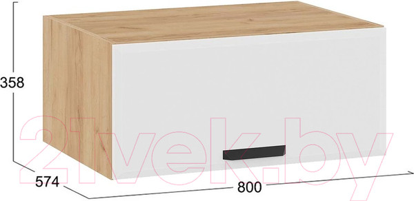 Изображение товара Шкаф навесной для кухни ТриЯ Тиана 1В8ГП (дуб крафт золотой/белый супермат)