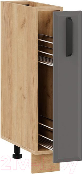 Изображение товара Шкаф карго ТриЯ Тиана 1Н15К (дуб крафт золотой/асфальт супермат)