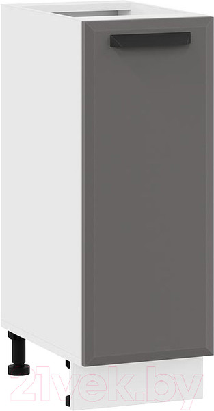 Изображение товара Шкаф-стол кухонный ТриЯ Тиана 1Н3 (белый/асфальт супермат)