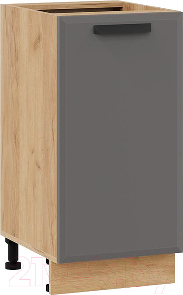 Изображение товара Шкаф-стол кухонный ТриЯ Тиана 1Н4 (дуб крафт золотой/асфальт супермат)