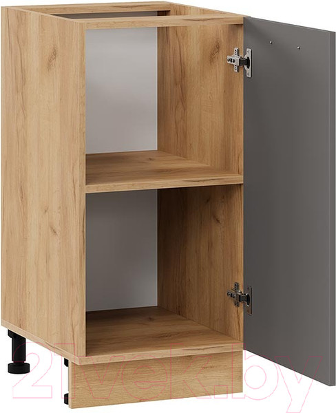 Изображение товара Шкаф-стол кухонный ТриЯ Тиана 1Н4 (дуб крафт золотой/асфальт супермат)