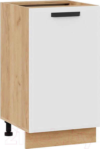 Изображение товара Шкаф-стол кухонный ТриЯ Тиана 1Н45 (дуб крафт золотой/белый супермат)