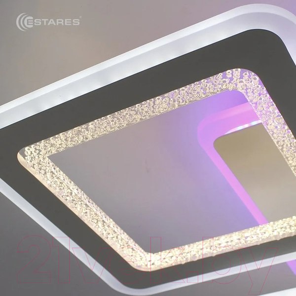 Изображение товара Люстра Estares Oval Double RGB120W 5S-APP-700x500x72WHITE/WHITE/BULB-220-IP20