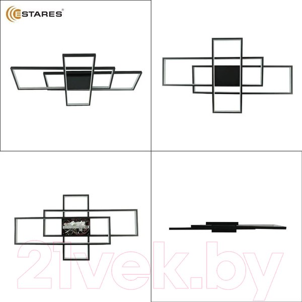 Изображение товара Люстра Estares Sven 120W 3S-APP-900x500x80-BLACK/WHITE-220-IP20