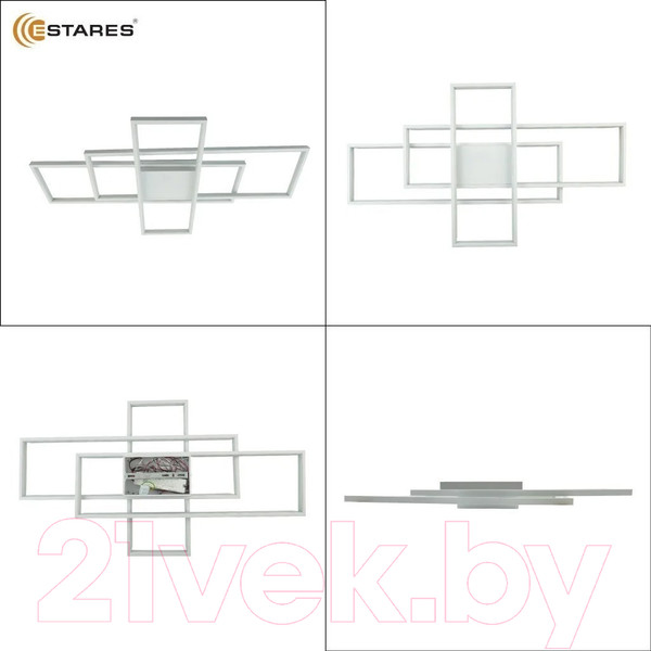 Изображение товара Люстра Estares Sven 120W 3S-APP-900x500x80-WHITE/WHITE-220-IP20