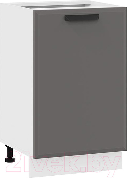 Изображение товара Шкаф-стол кухонный ТриЯ Тиана 1Н5 (белый/асфальт супермат)