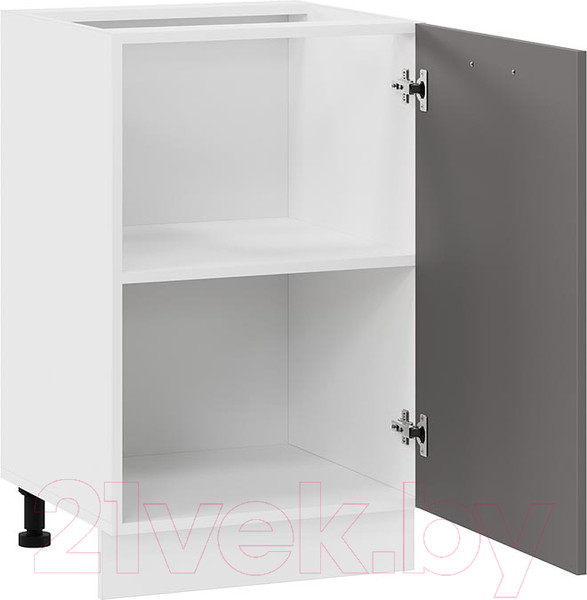 Изображение товара Шкаф-стол кухонный ТриЯ Тиана 1Н5 (белый/асфальт супермат)