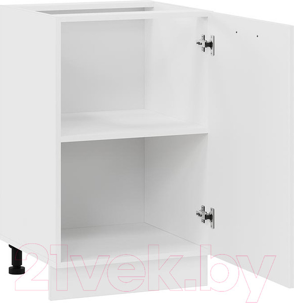 Изображение товара Шкаф-стол кухонный ТриЯ Тиана 1Н5 (белый/белый супермат)