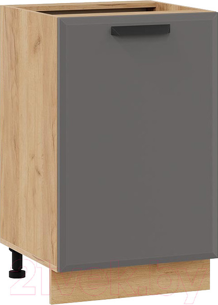 Изображение товара Шкаф-стол кухонный ТриЯ Тиана 1Н5 (дуб крафт золотой/асфальт супермат)