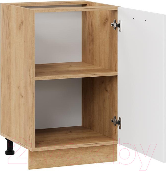 Изображение товара Шкаф-стол кухонный ТриЯ Тиана 1Н5 (дуб крафт золотой/белый супермат)