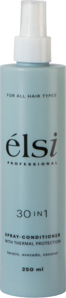 Изображение товара Кондиционер-спрей для волос Elsi Professional Несмываемый 30в1 с термозащитой (250мл)