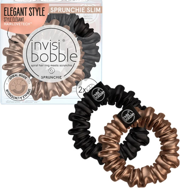 Изображение товара Набор резинок для волос Invisibobble Sprunchie Slim True Golden (в картоне)