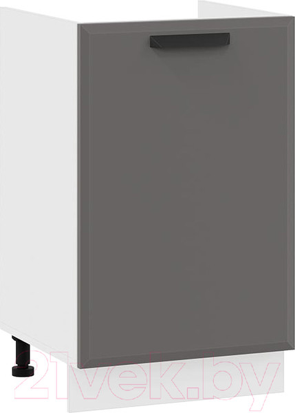 Изображение товара Шкаф под мойку ТриЯ Тиана 1Н5М (белый/асфальт супермат)
