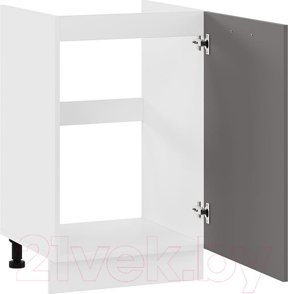 Изображение товара Шкаф под мойку ТриЯ Тиана 1Н5М (белый/асфальт супермат)
