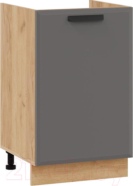 Изображение товара Шкаф под мойку ТриЯ Тиана 1Н5М (дуб крафт золотой/асфальт супермат)