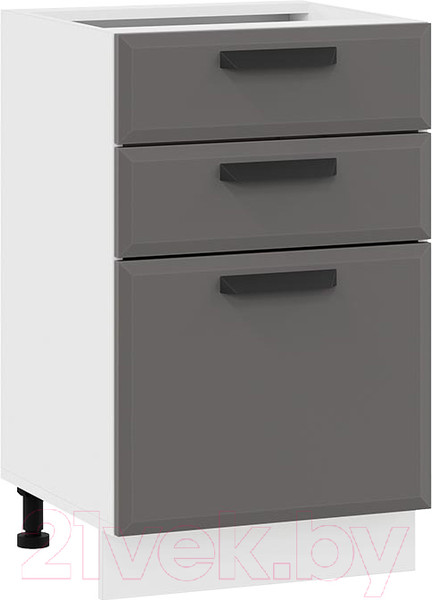 Изображение товара Шкаф-стол кухонный ТриЯ Тиана 1Н5Я3 (белый/асфальт супермат)