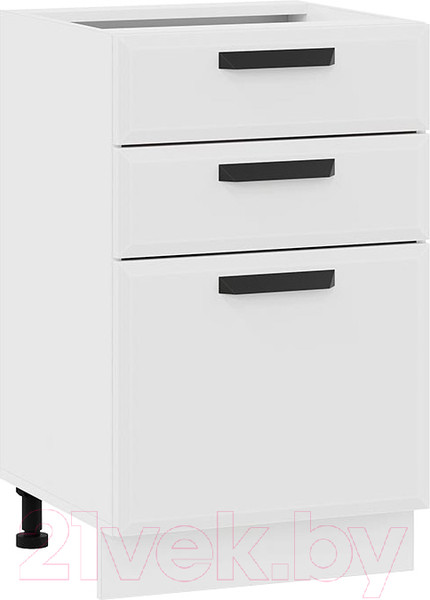 Изображение товара Шкаф-стол кухонный ТриЯ Тиана 1Н5Я3 (белый/белый супермат)